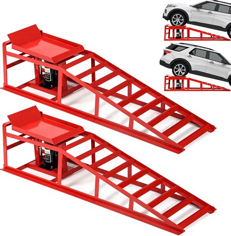 Amazon.com: HOXWELL Portable Car Ramps for Oil Changes High Lift, Heavy ...