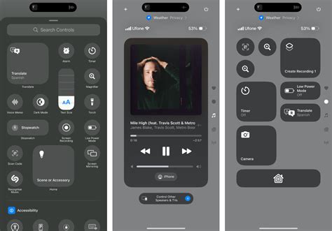 Image result for iOS 18 Control Center Layout