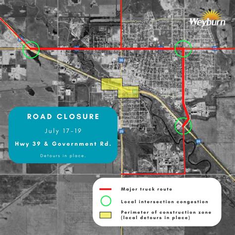 UPDATE: ROAD CLOSURES & DETOURS – Hwy 39 & Government Rd. – July 17-19 ...