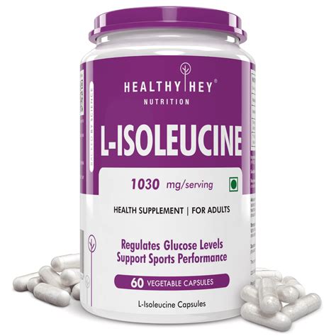 L-Isoleucine,Regulates Glucose Levels support 60 Veg Capsules – HealthyHey
