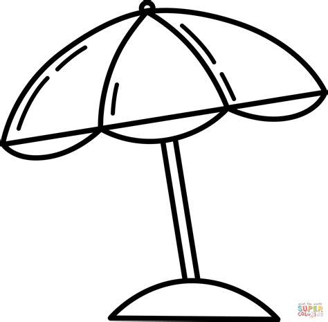 Beach Umbrella Coloring Pages at Flor Jackson blog