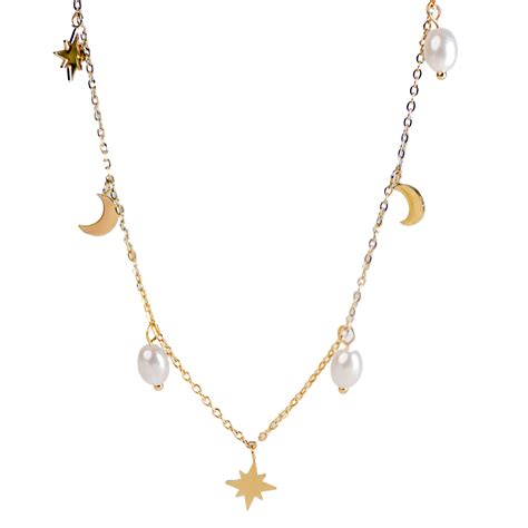 Sun & Moon 18K Gold Plated Necklace – Swashaa