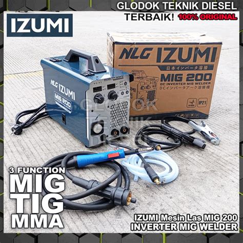 Jual Izumi Trafo Las Listrik MIG 200 Mesin Las MIG200 DC Inverter ...