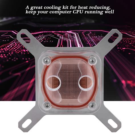 Buy Universal Acrylic Computer CPU Waterblock, Water Cooling Block, For ...