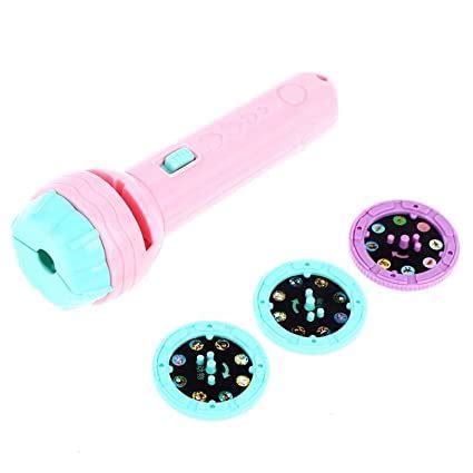 CALIST Slide Flashlight Projector Torch for Kids/Baby Sleeping Story ...