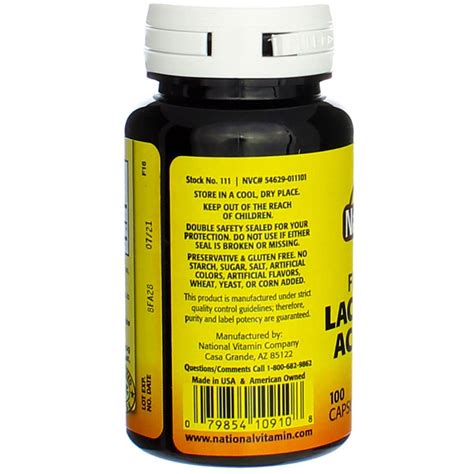 Buy Freeze Dried Lactobacillus Acidophilus 100 Caps Online.