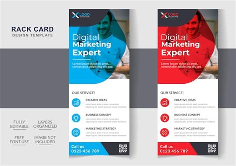 Modèles modifiables de carte de support d'entreprise créative et ...