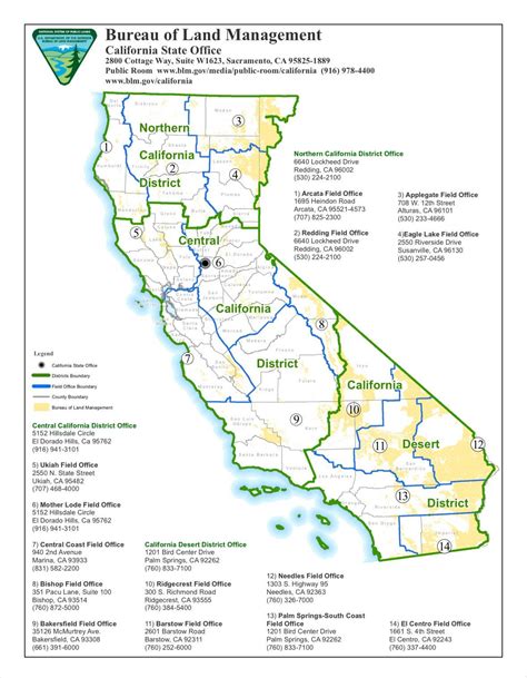 Map Of California Blm Land