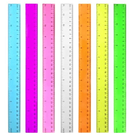 Buy Color Transparent Ruler Plastic Rulers - Ruler 12 inch, Kids Ruler ...