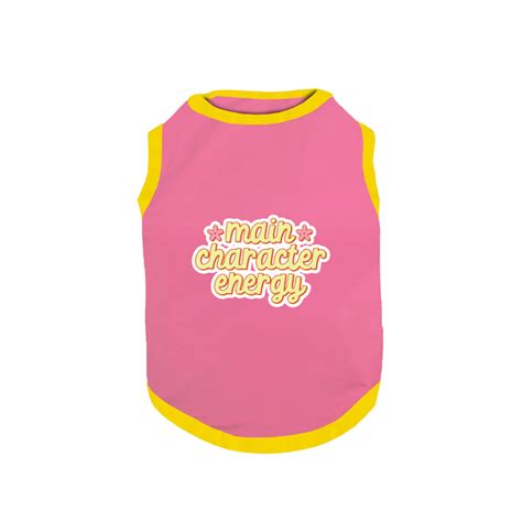 PawsIndia Main Character Energy Printed with Ribbed Sleeves TShirt for ...