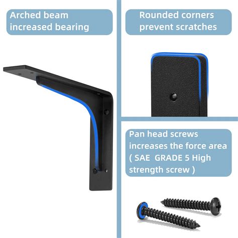 Snapklik.com : 10"x 6"Shelf Bracket ,L Shelf Brackets,max Load 300lbs ...