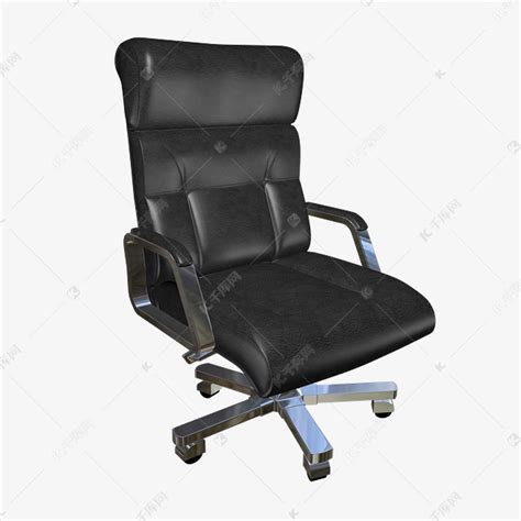 真皮不锈钢高级老板椅素材图片免费下载-千库网
