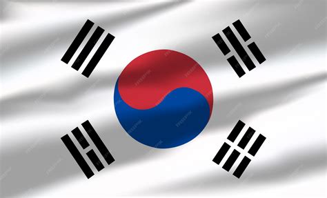 South Korean Flag Waving