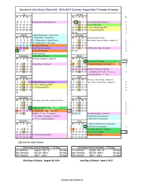 District 93 Calendar