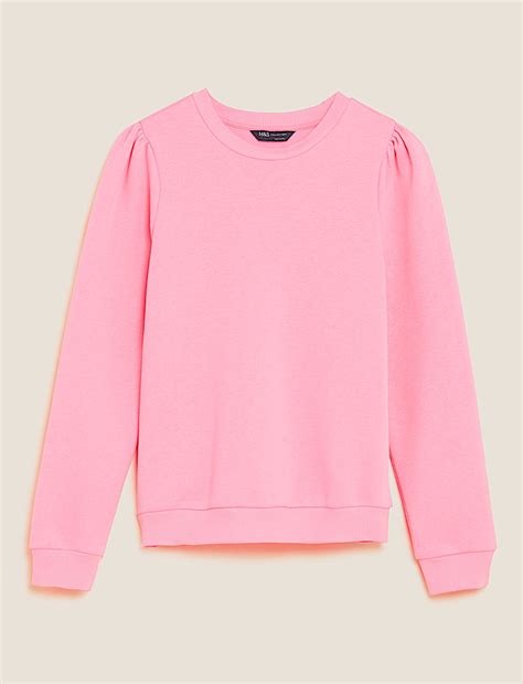 Buy Cotton Rich Regular Fit Sweatshirt at Marks & Spencer
