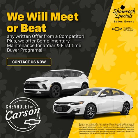 New Chevrolet Vehicle Specials In Carson | Chevrolet of Carson