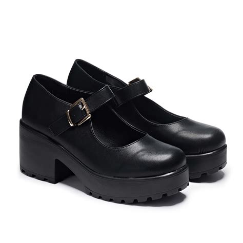 Tira Mary Jane Shoes 'Faux Leather Edition', UK 9 / Black | Kleding, Kleren