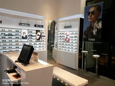 现代时尚眼镜店专卖店3d模型下载-【集简空间】「每日更新」
