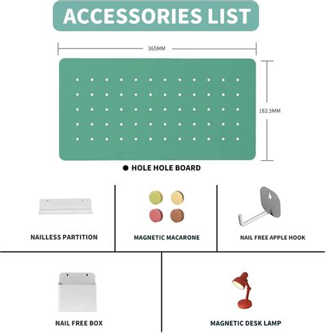 Buy Metal Pegboard standable no-punch pegboard Desk Top Organizer ...