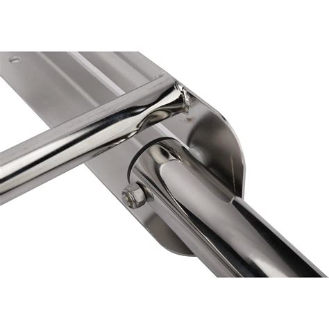 HYDDNice 4 Steps Telescoping Drop Ladder Marine Ladder Stainless Steel ...