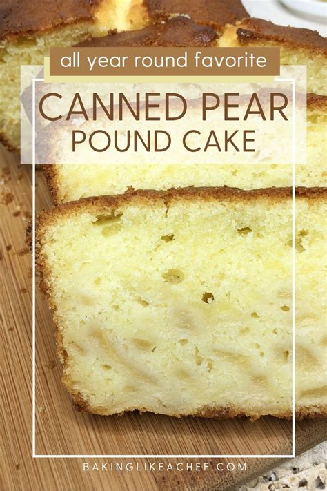 canned pear baking recipes