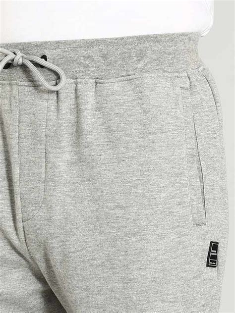 Buy Men Solid Cotton Blend Jogger Online | Indian Terrain