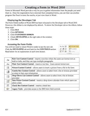 How to Make a Form On Word 的图像结果