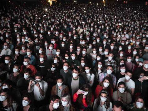 First commercial event - 5,000 attend rock concert in Barcelona after ...