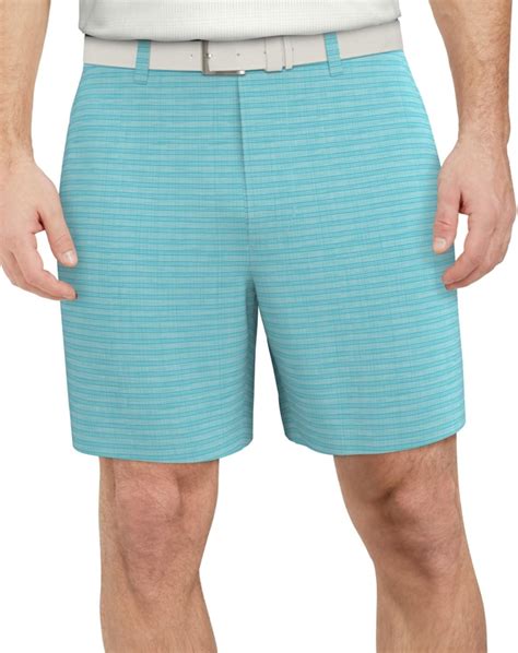 PGA TOUR Men Regular fit Golf Shorts 44/8 Blue Plaid at Amazon Men’s ...