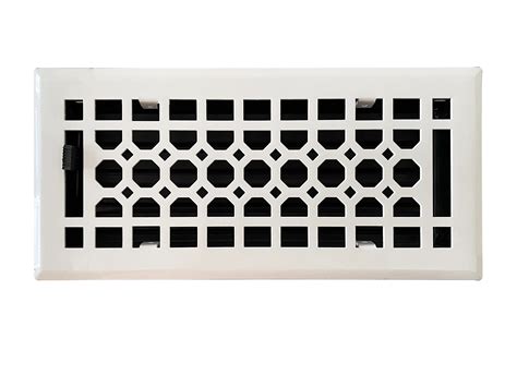 Empire Register Co, Vent Cover - 4x10 inch, Honeycomb Design, White ...