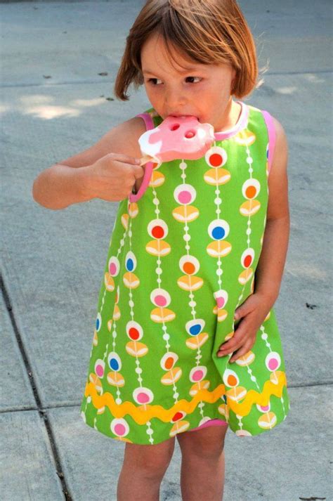 Image result for Girls Shift Dress Pattern