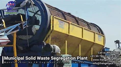 municipal solid waste segregation plant - Municipal solid waste ...