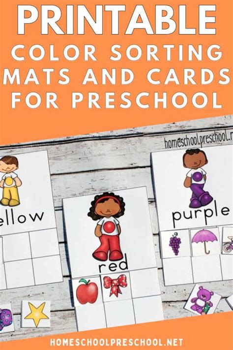 Image result for Sorting by Color Printables