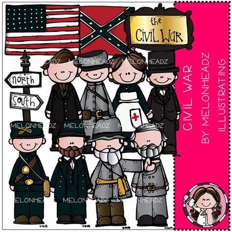 Civil War Clip Art - Etsy