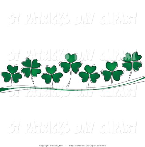 Four Leaf Clover Background Pattern