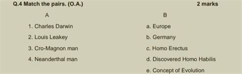 match the pairs urgently - Brainly.in