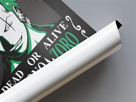 Roronoa Zora Green Bounty Poster - One Piece | Weebshop Anime Merchandise