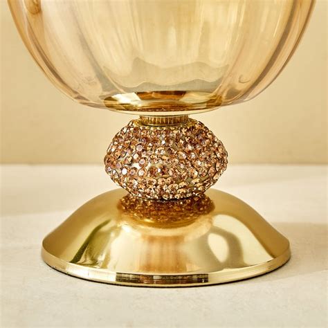 Buy Fables Twirl Glass Hurricane Candle Holder from Home Centre at just ...