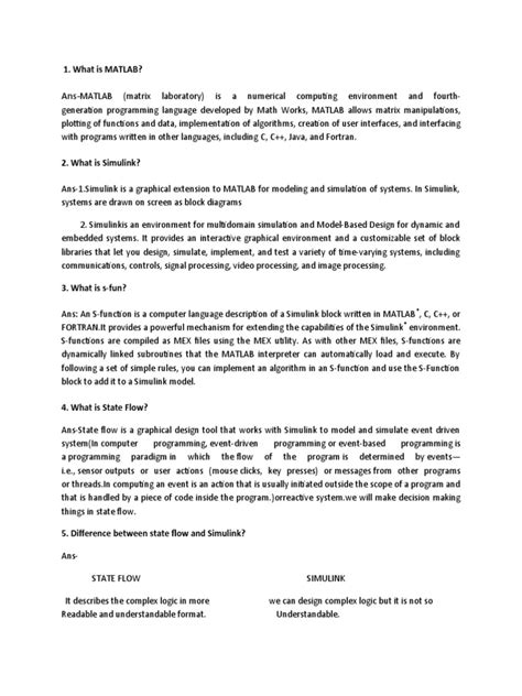 Image result for Question Paper On Introduction to MATLAB Programming PDF