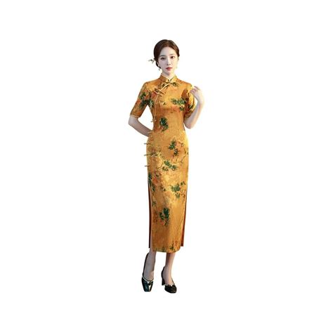 Buy Shanghai Story Chinese Women's Mandarin Collar Vintage Cheongsam ...