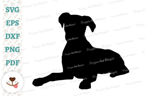 Dog Lying Down Silhouette