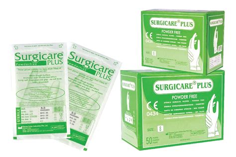Buy Surgicare Plus 6.5" Sterile Powder-Free Chlorinated Surgical Gloves ...