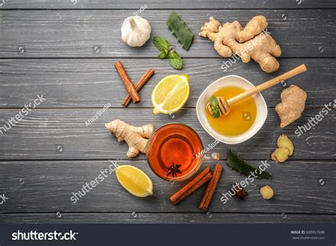 Hot Drink Honey Lemon Ginger Cough Stock Photo (Edit Now) 600957698