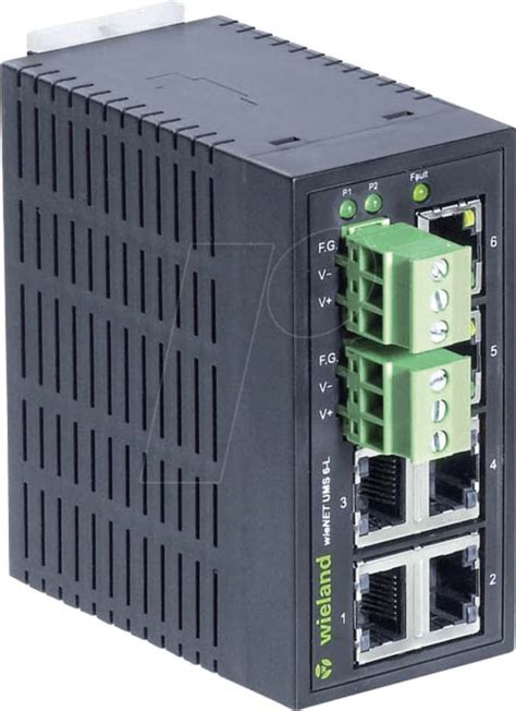 83.040.0000.1 Wieland | Wieland IP WIENET UMS 6-L, Unmanaged 6 Port ...