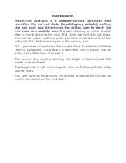 Image result for Means to End Analysis Problem Solving Strategy