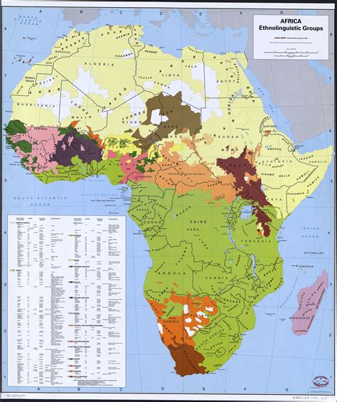 Map of African Tribes | Stamped Library of Congress 1996. {If you click ...