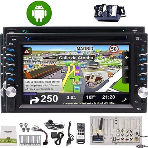 Backup Camera+EinCar Android 6.0 Quad Core Car DVD Player 6.2'' Touch ...