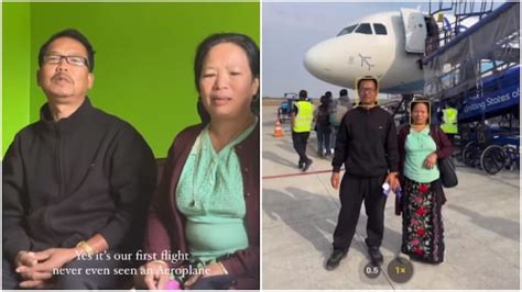 Delhi YouTuber Yoopa Rebe takes parents for their first flight. Video ...