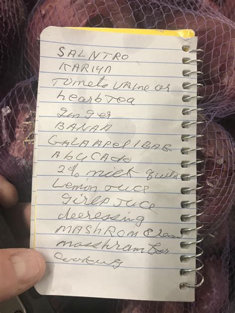 This grocery list I found is gold : r/funny