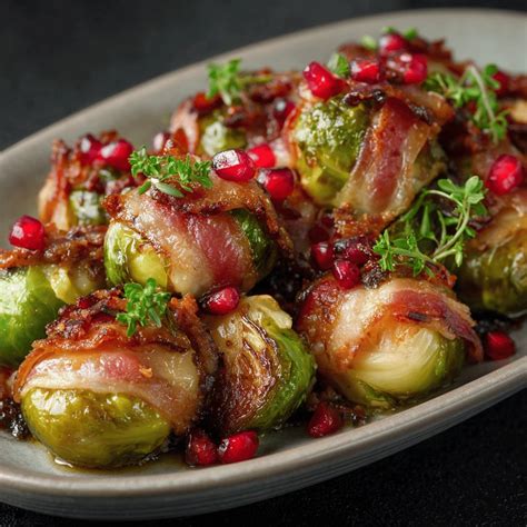 Bacon Roasted Brussels Sprouts Thanksgiving Special – EatWithMia.Com